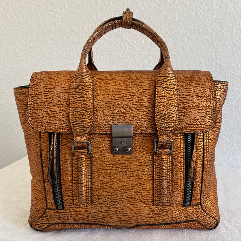 3.1 PHILLIP LIM Large Pashli leather tote copper
